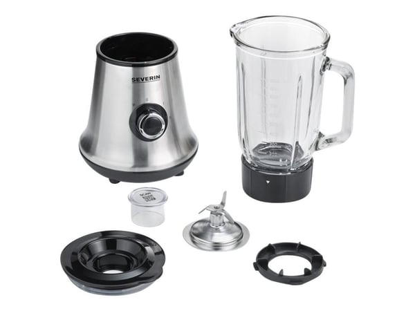 SEVERIN SM 3734 - Mikser - 1 liter - 500 W - børstet rustfritt stål / svart