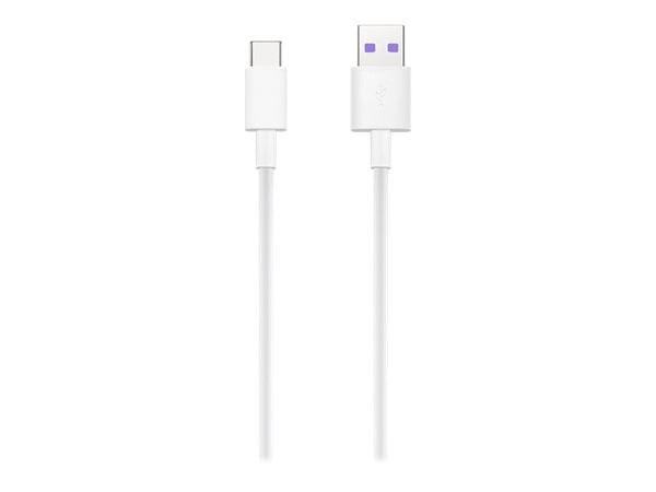 Huawei AP71 - USB-kabel - USB (hann) til USB-C (hann) - USB 2.0 - 5 A - 1 m - halogenfri - hvit