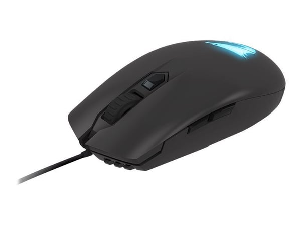 Gigabyte AORUS M2, Molempikätinen, Optinen, USB A-tyyppi, 6200 DPI, Musta