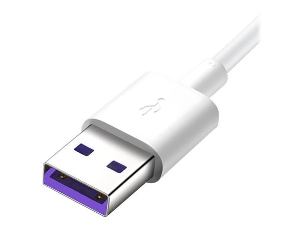 Huawei AP71 - USB-kabel - USB (hann) til USB-C (hann) - USB 2.0 - 5 A - 1 m - halogenfri - hvit