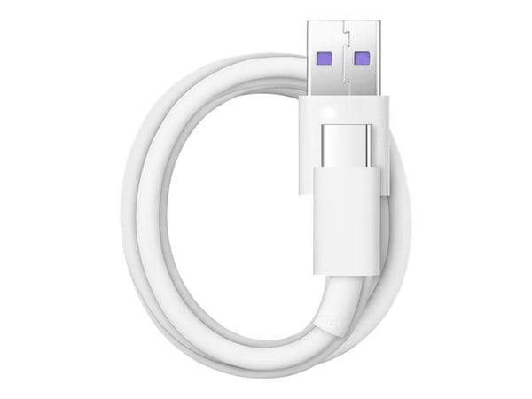 Huawei AP71 - USB-kabel - USB (hann) til USB-C (hann) - USB 2.0 - 5 A - 1 m - halogenfri - hvit