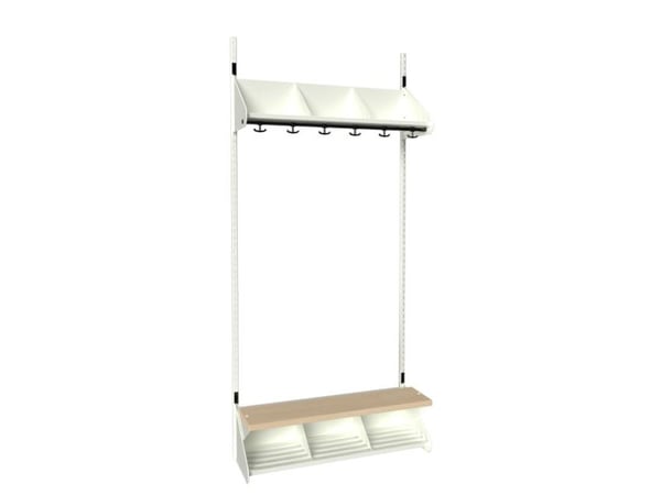 BST Kombination G, Startsektion 3 pladser B 900 mm, hvid