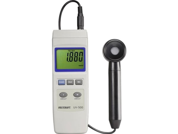VOLTCRAFT UV-500 UV-måleapparat 0,002 - 19,99 mW/cm² UV-måleapparat 0,002 - 19,99 mW/cm²