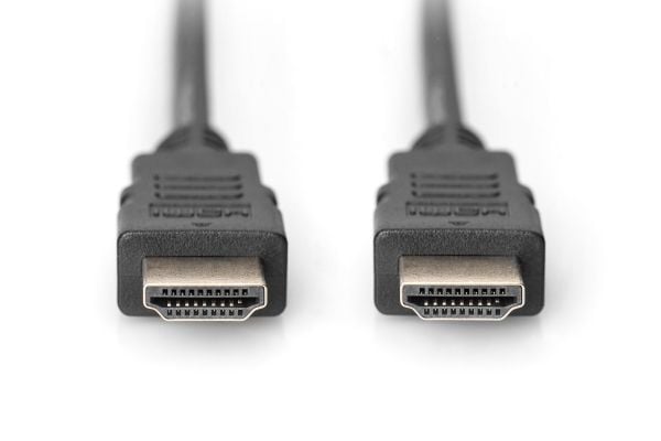 ASSMANN - HDMI-kabel med Ethernet - HDMI hann til HDMI hann - 5 m - dobbeltisolert - svart - formstøpt
