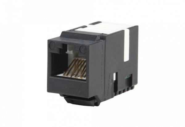 BTR NETCOM 130A10-29-I-B1, Sort, IDC, RJ-45, Cat6, T568A/B, RoHS