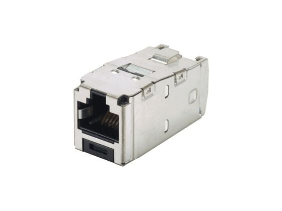 Panduit RJ45 TG-Mini Jack kat 6, Sort, Sølv