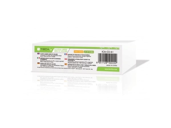 Techly ICA-CS 61, Bordmontert, Desktop, 20 kg, Sort, Vertikal, 4 hjul