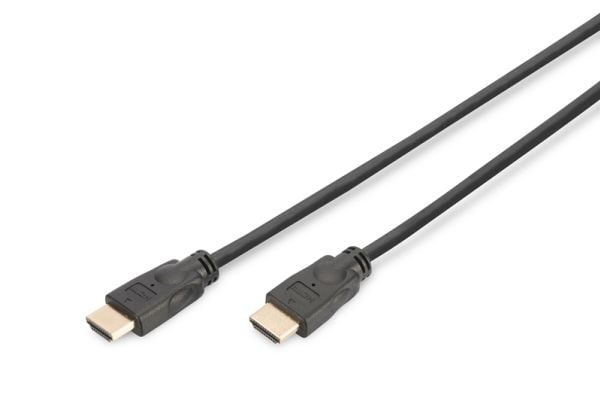 DIGITUS - HDMI-kabel med Ethernet - HDMI hann til HDMI hann - 5 m - svart - 4K-støtte