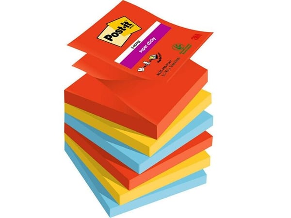 3M 7100258797, Neliö, Monivärinen, Paperi, 76 mm, 76 mm, 90 arkkia