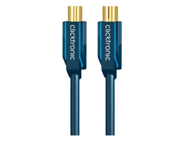 ClickTronic 20m Antenna Cable, 20 m, Coax M, Coax FM, Blå