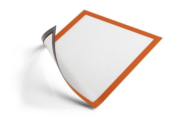 DURABLE DURAFRAME MAGNETIC - Dokumentholder - for A4 - magnetisk - oransje (en pakke 5)