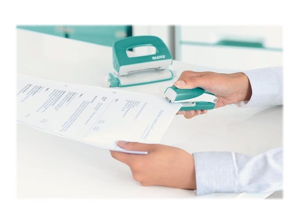 Leitz WOW NeXXt Mini - Bordstillbehörsuppsättning - 10 ark - No.10 - metall - isblå