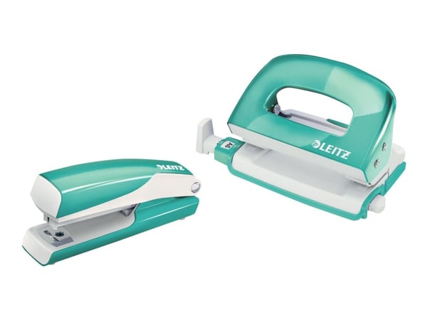 Leitz WOW NeXXt Mini - Bordstillbehörsuppsättning - 10 ark - No.10 - metall - isblå