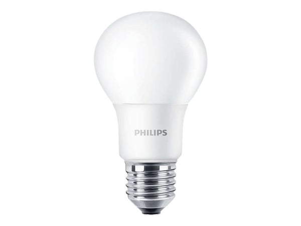 Philips CorePro LEDbulb - LED-lyspære - form: A60 - mattslipt finish - E27 - 5.5 W (ekvivalent 40 W) - klasse F - varmt hvitt lys - 2700 K - matt