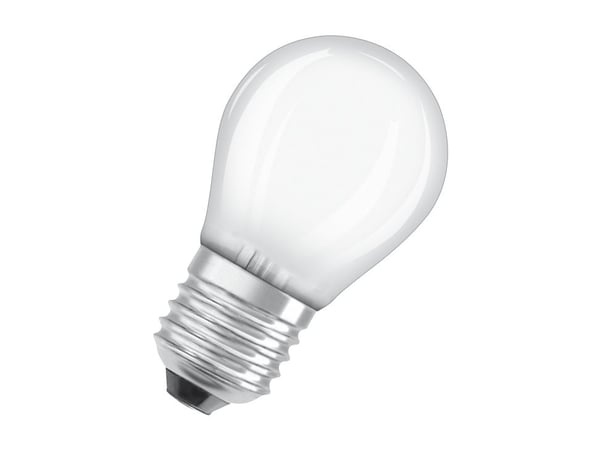 OSRAM LED STAR - LED-filamentlyspære - form: P45 - mattslipt finish - E27 - 5.5 W (ekvivalent 60 W) - klasse D - varmt hvitt lys - 2700 K