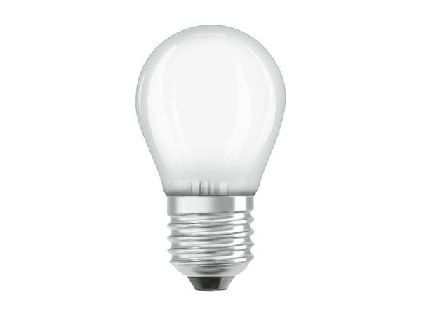 OSRAM LED STAR - LED-filamentlyspære - form: P45 - mattslipt finish - E27 - 5.5 W (ekvivalent 60 W) - klasse D - varmt hvitt lys - 2700 K