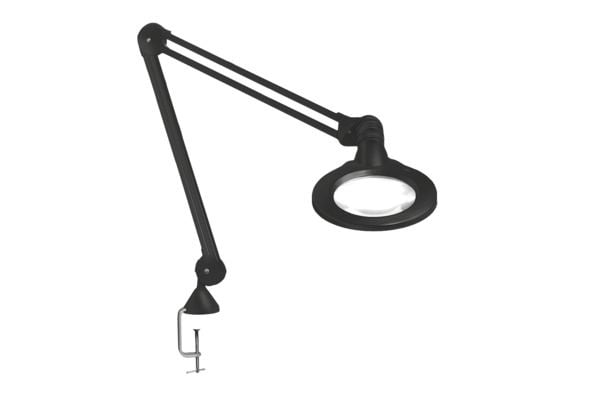 Forstørrelseslampe KFM LED ESD 5 diopter, sort