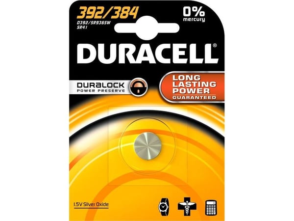 Duracell 384/392 - Paristot SR41 - sølvoxid - 45 mAh