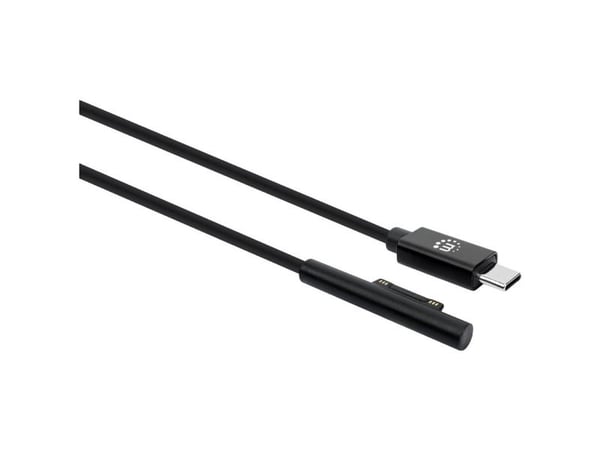 Manhattan 353632, 1,8 m, USB C, Surface Connect, Hankjønn/hankjønn, Svart