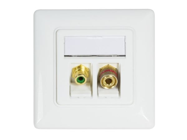 LogiLink NK0026, Tasainen, Keltainen, RCA, F-liitin, Naaras, Naaras
