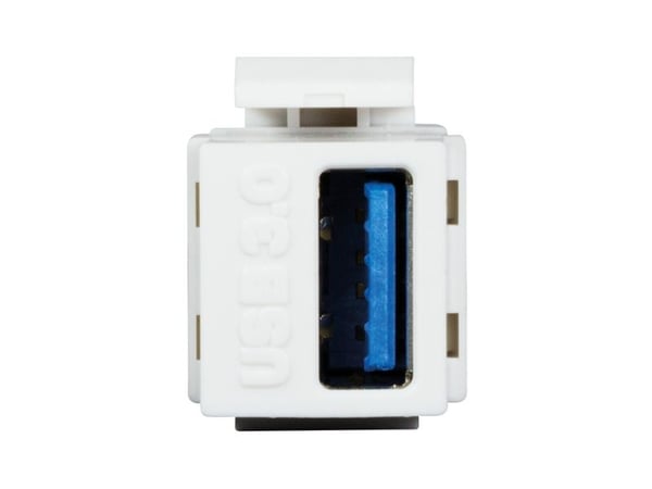 LogiLink NK0015, Tasainen, Valkoinen, USB A, Pääte, Naaras, Nikkeli