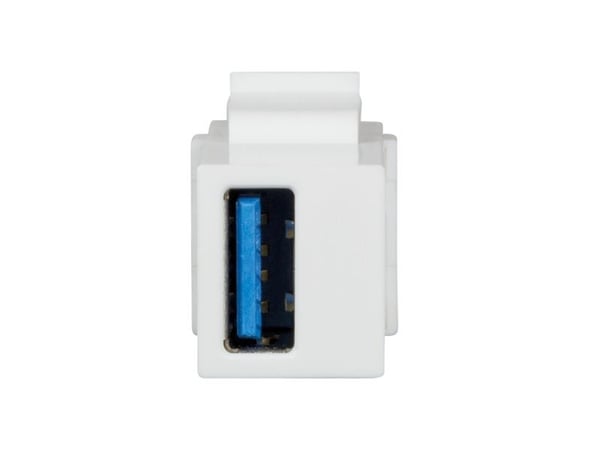 LogiLink NK0015, Tasainen, Valkoinen, USB A, Pääte, Naaras, Nikkeli
