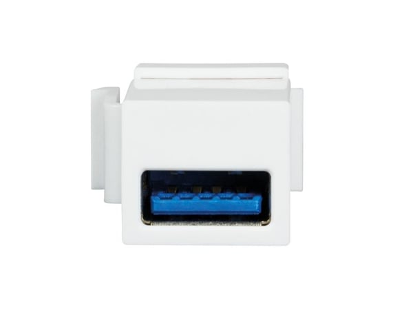 LogiLink NK0015, Tasainen, Valkoinen, USB A, Pääte, Naaras, Nikkeli