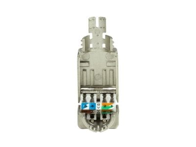 LogiLink MP0080 - CAT.8.1 feltmonterbar RJ45-kontakt, RJ45, grå, rustfritt stål, 22/24, 8,5 mm