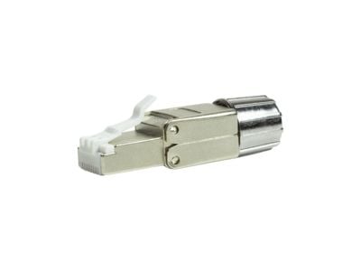 LogiLink MP0080 - CAT.8.1 feltmonterbar RJ45-kontakt, RJ45, grå, rustfritt stål, 22/24, 8,5 mm