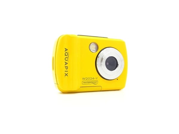 Easypix Aquapix W2024 Splash - Digitalkamera - kompakt - 5.0 MP / 16.0 MP (interpolert) - 720 p - under vannet inntil 3 m - gul