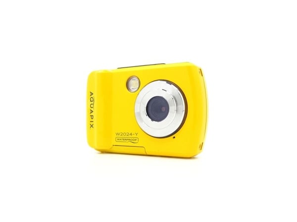 Easypix Aquapix W2024 Splash - Digitalkamera - kompakt - 5.0 MP / 16.0 MP (interpolert) - 720 p - under vannet inntil 3 m - gul