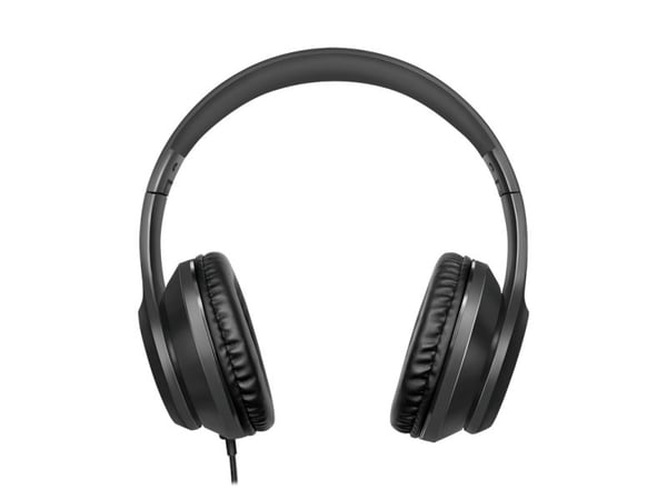 LogiLink HS0053, Koblet med ledninger (ikke trådløs), Samtaler/musikk, 20 - 20000 Hz, 190 g, Hodesett, Svart, Sølv