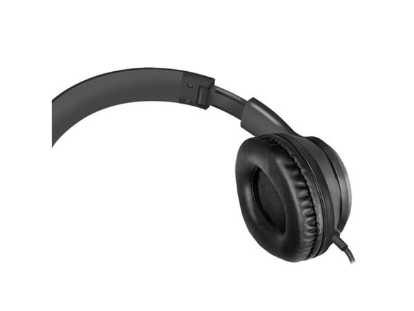 LogiLink HS0053, Koblet med ledninger (ikke trådløs), Samtaler/musikk, 20 - 20000 Hz, 190 g, Hodesett, Svart, Sølv