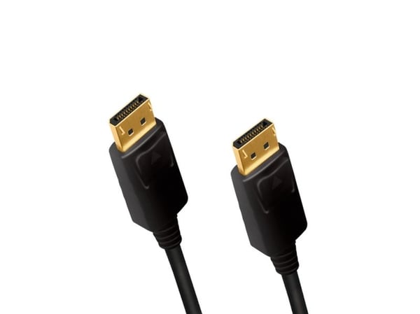 LogiLink CD0100, 1 m, DisplayPort, DisplayPort, Hankjønn, Hankjønn, 3840 x 2160 piksler