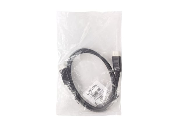 LogiLink CD0100, 1 m, DisplayPort, DisplayPort, Hankjønn, Hankjønn, 3840 x 2160 piksler