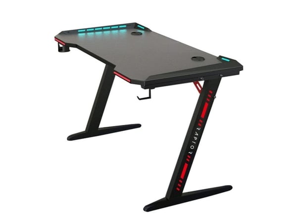 Raptor Gaming GT-100 RGB, Rett, Rektangulær form, Stål, Spilling, Rød/grønn/blå, 1200 mm