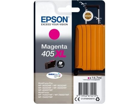 Epson Singlepack Magenta 408 DURABrite Ultra Ink, Perusvärintuotto, Väriainepohjainen muste, 14,7 ml, 1100 sivua, 1 kpl, Kertapakkaus
