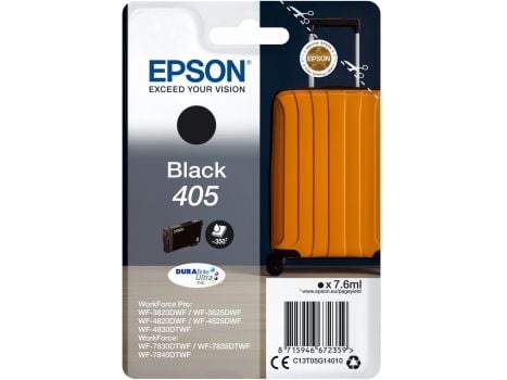 Epson Singlepack Black 408L DURABrite Ultra Ink, Perusvärintuotto, Väriainepohjainen muste, 36,9 ml, 2200 sivua, 1 kpl, Kertapakkaus