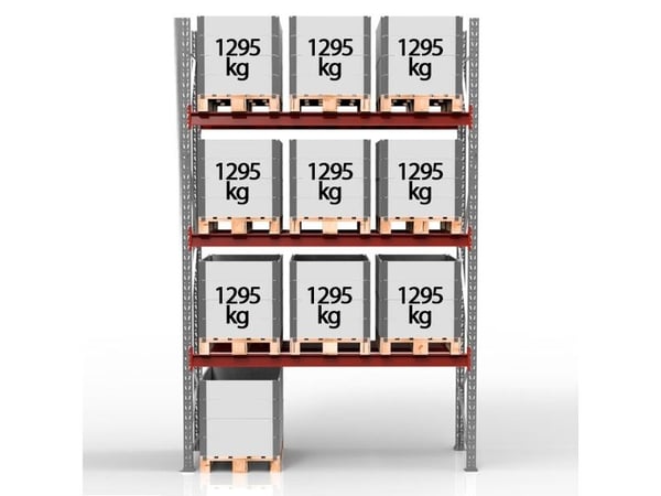 Pallställ Startsektion 3500x2750mm 3x1170 kg