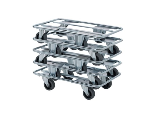 Vagn/Trolley för transportkasse 155x605x855 mm