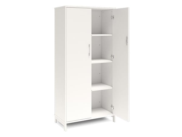 Kontorskab DNA, 800x1660 mm, Hvid/Hvid 4A4