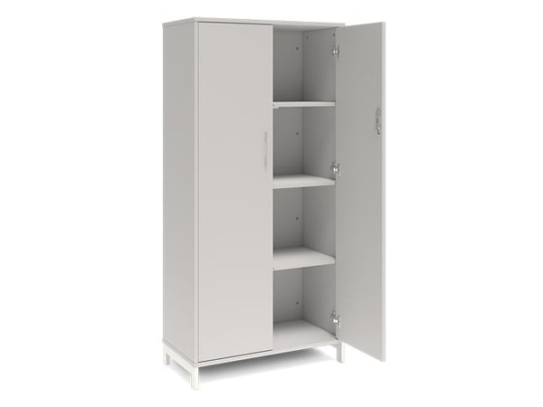 Kontorskab DNA, 800x1660 mm, Lys grå/Hvid 4A4