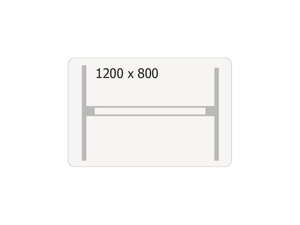 Hæve-sænkebord DNA, Antracit 1200x800 mm 2-ben/Alugrå