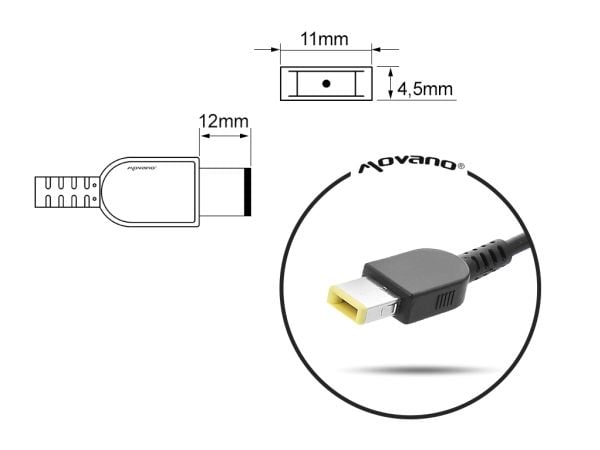 %Mitsu Pow. Sup. LENOVO 20V 2.25A ZM/LEN20225Y