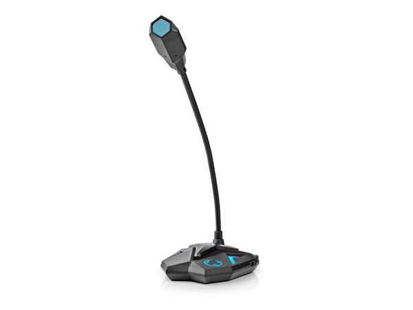 Nedis GMICGU100BK, PC-mikrofon, -30 dB, 50 - 16000 Hz, 2200 O, 60 dB, 110 dB