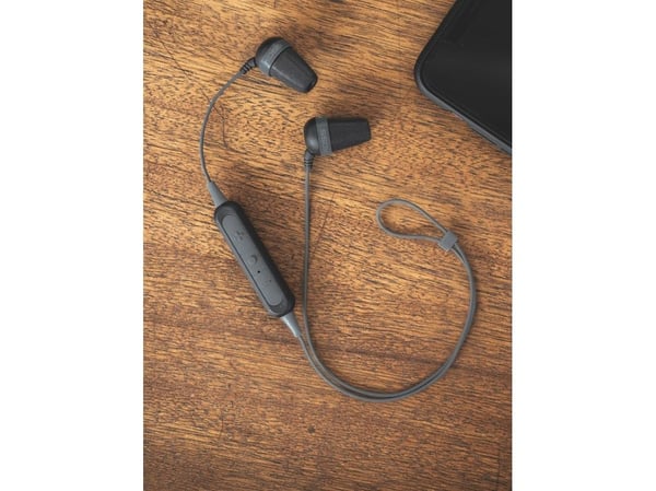 Koss The Plug - Ørepropper med mikrofon - i øret - Bluetooth - trådløs - svart