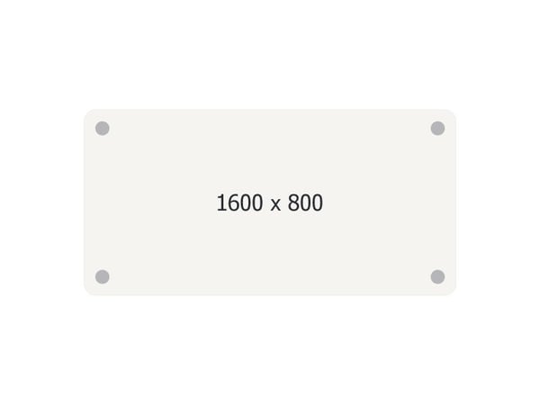 Skrivebord DNA, Birk 1600x800 mm I-ben/Alugrå