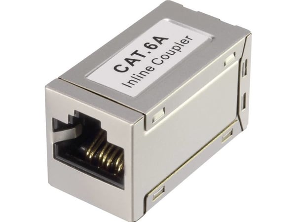 Renkforce RF-4723812, Flat, Hvit, RJ-45, RJ-45, Hunkjønn, Hunkjønn