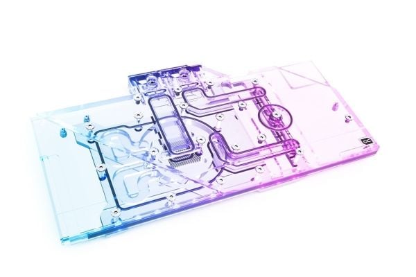 Alphacool Eisblock Aurora Acryl GPX-A, Vannblokk + kjøleribbe, Sort, Gjennomsiktig, MSI Radeon RX 6800 Gaming X Trio, MSI Radeon RX 6800 XT Gaming ...