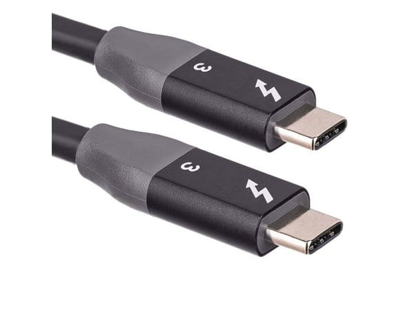 Akyga AK-USB-34, 1,5 m, USB C, USB C, Thunderbolt 3, Musta